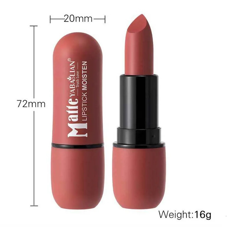 6Color Matte Lipstick Velvet Lip Color Smooth Waterproof LongLasting Color Lip Makeup 251011