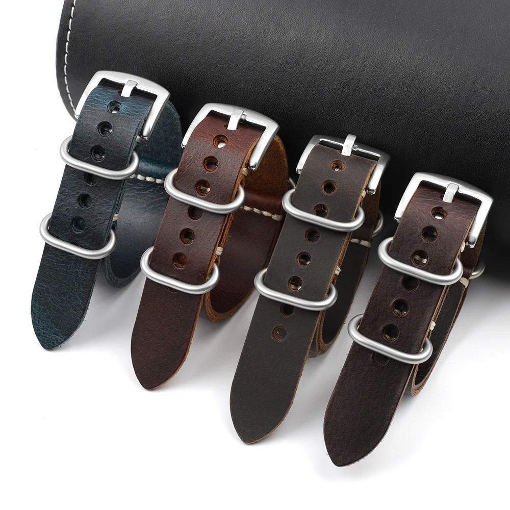 Onthelevel Leather Watch Strap 18mm 20mm 22mm 24mm one long Watch Band Blue Brown Coffee Colour Style Straps 251016