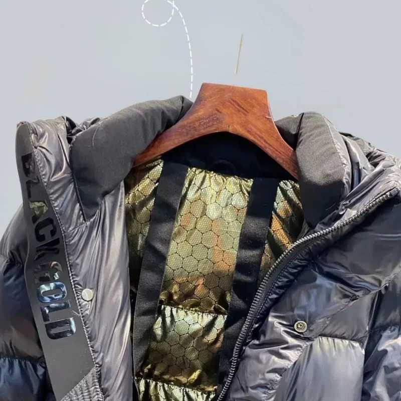 Down Jacket with Detachable Hood for Women Long Parkas Warm Thickened Coat Black Loose Overcoat Versatile New Winter W251016