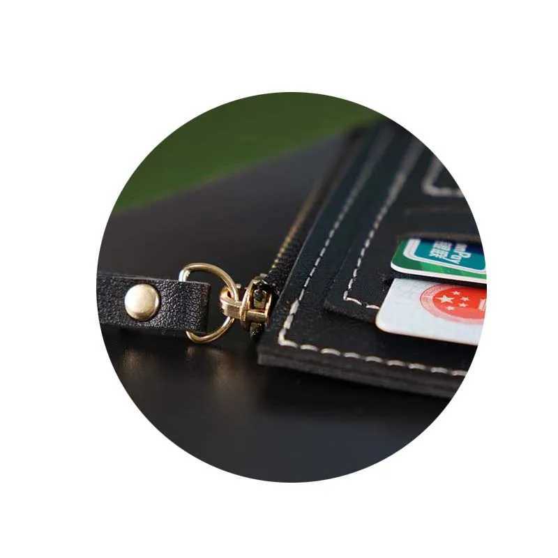 Mini ladies PU leather ID card holder bank credit card holder multislot ultrathin coin purse card holder for men and womenW251017
