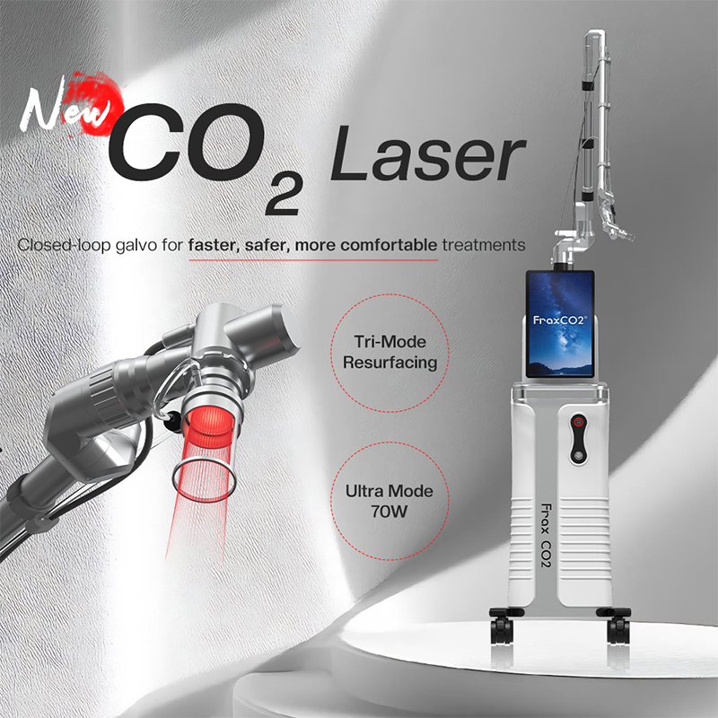 CE Certified Medical 100W Fractional CO2 RF Laser Equipment 10600nm Wavelengths for Scar Acne Removal & Skin Rejuvenation