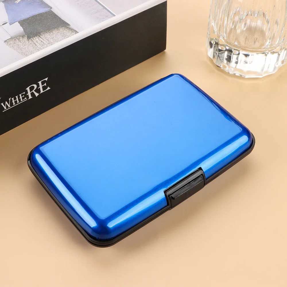 Aluminum AntiTheft Wallets RFID Blocking Credit Card Holder RFID Wallet Metal Waterproof ID Card Case Coin Purse for Men WomenW251017