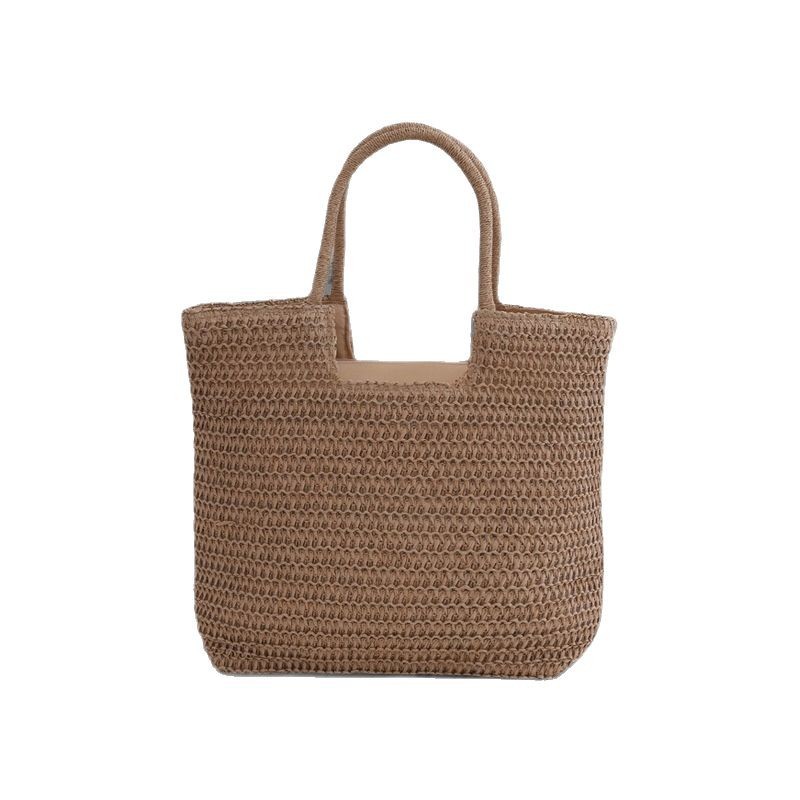 Vacation-style Woven Bags Large-capacity Handbags Single-shoulder Bags Beach Bags Straw Woven Bags