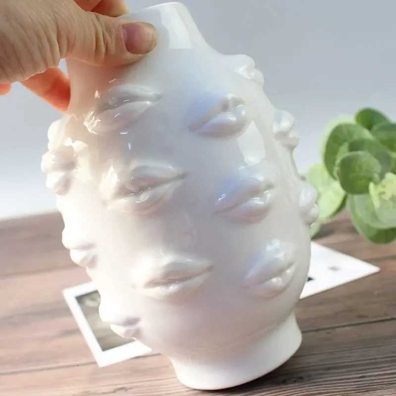 DXUIALOI ceramic vase modern minimst creative human body vase flower arrangement living room Ornaments Home decor accessories C251017