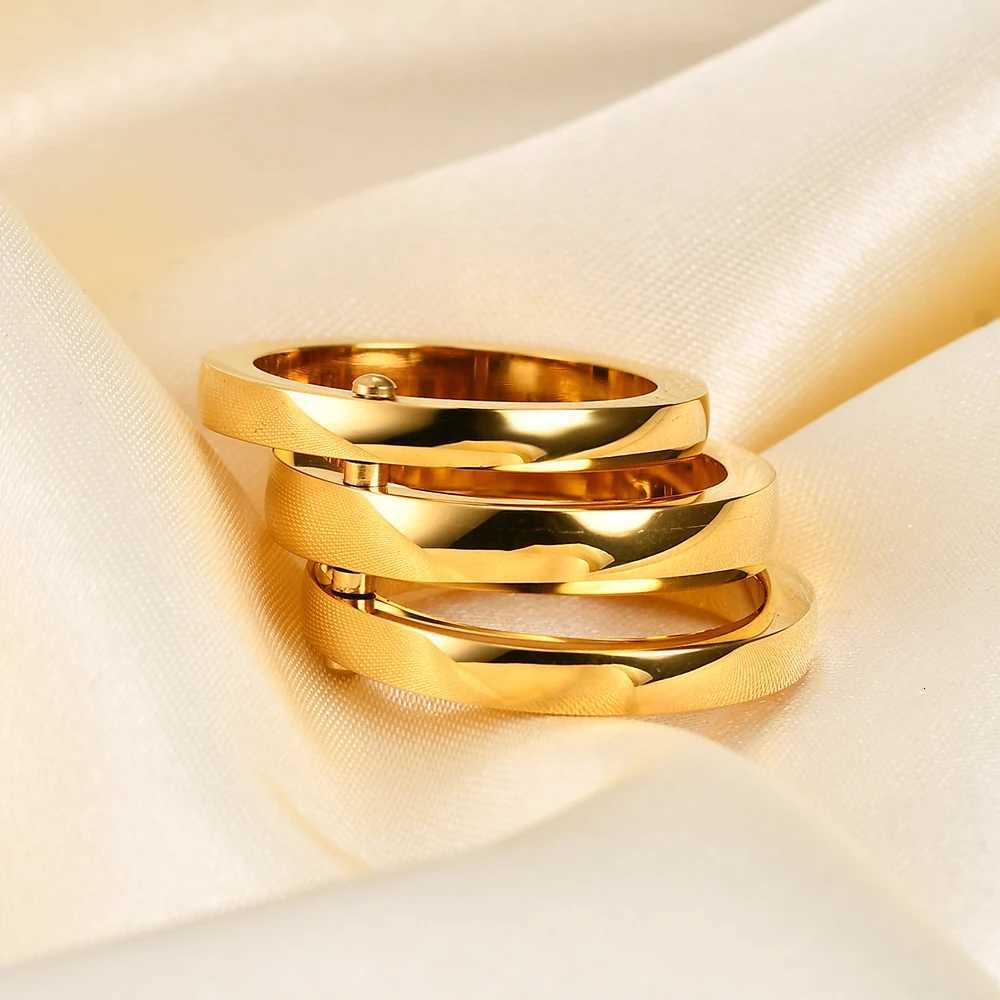 Classic 3 Finger Ring For Women Fashion Stainless Steel 3 PiecesSet Ring Engagement Wedding Lady Finger Jewelry Wholesale Z251017