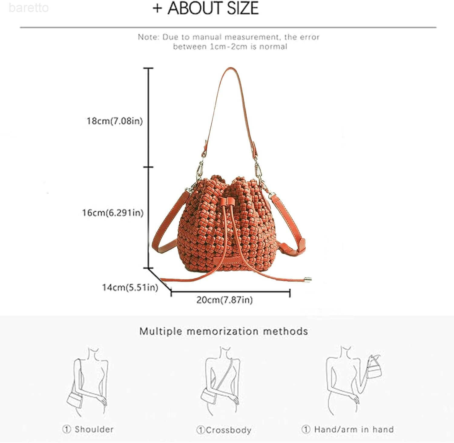 Fashion Hollow Bucket Tote Bag For Women Crossbody Female Handbag Woven Silk bag Leisure Leather Shoulder Bag Z251017