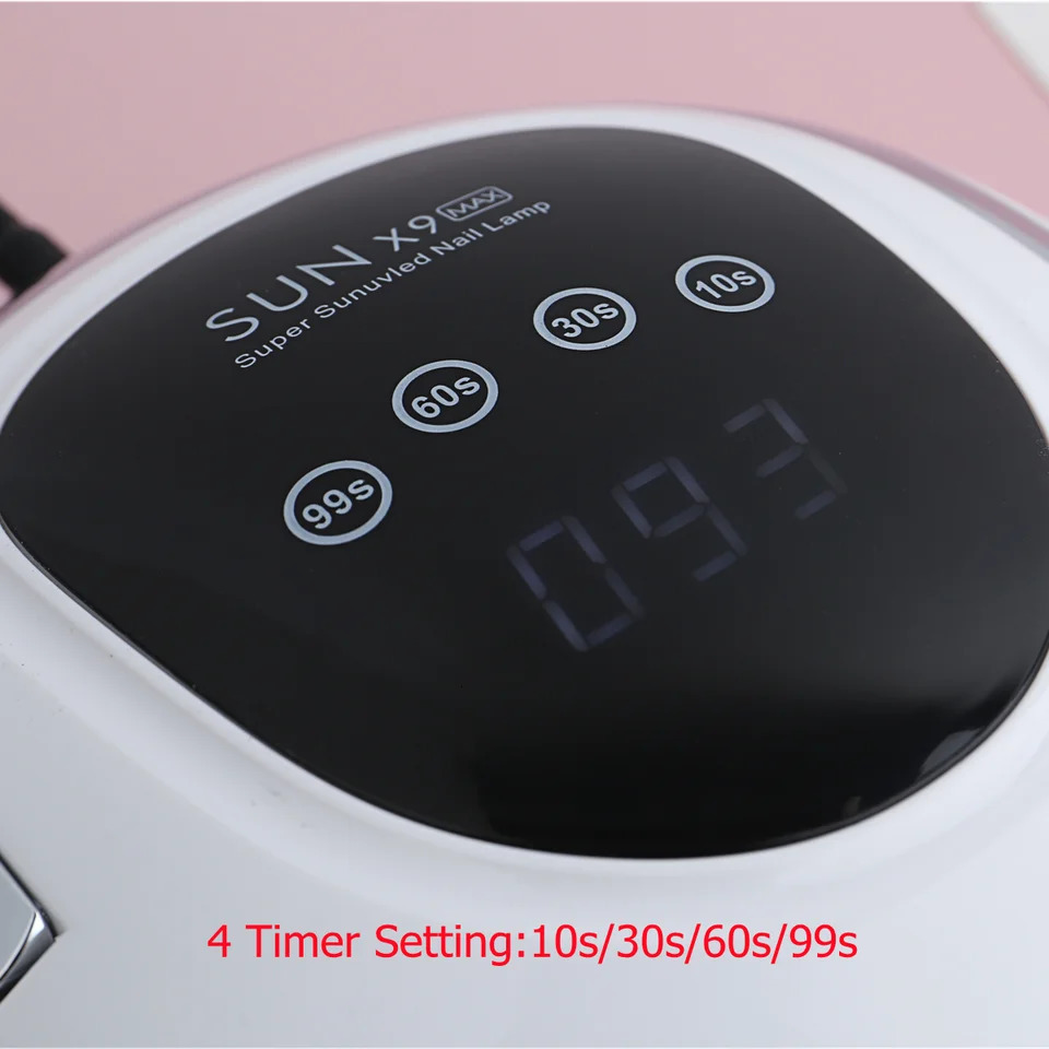 SUNX9 Max UV LED Nail Lamp Nail Dryer 57 LEDs Manicure Lamp Portable Nail Gel Polish Lamp Professional Manicure Machine 251014