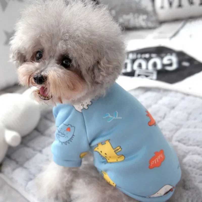 Cute Animal Printed Pet Coat Dog Home Clothes Soft Sleeping Suit French Bulldog Pet Jumpsuit Warm Pets Clothing Ropa PerroW251017