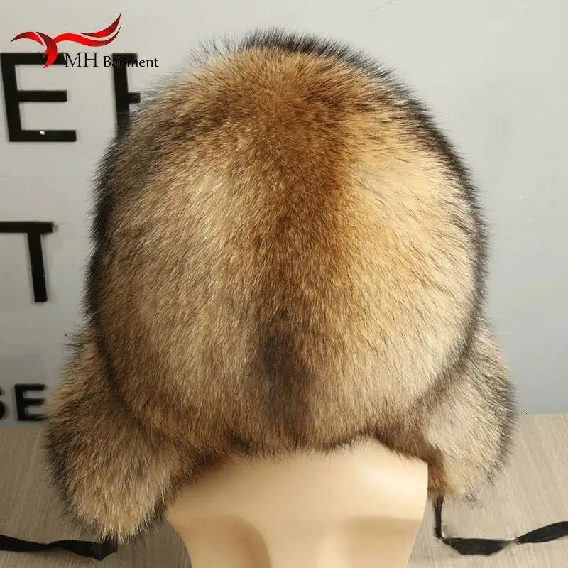 Full Hair Fox Mao Leifeng Hat Men And Women Earmuffs Keep Warm Thickening Northeast Hat Genuine Leather Real fur 251009