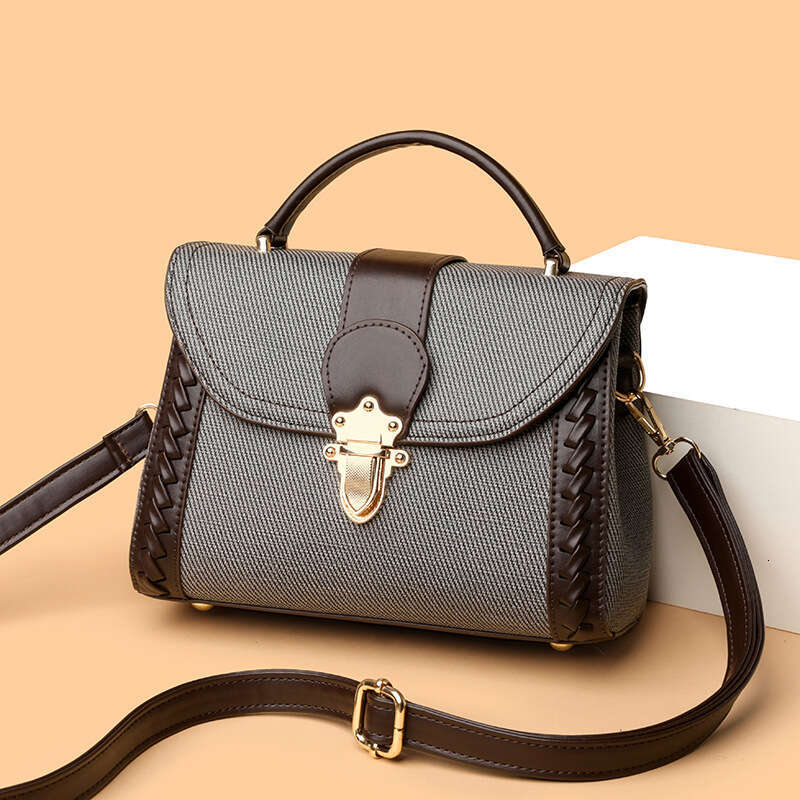 New Trendy Fashion Handbag Large Capacity Shoulder Crossbody Color-Block Small Square Bag Women's Backpack