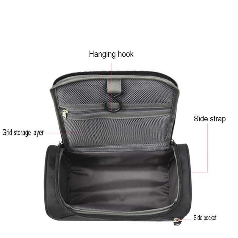 1pcs Makeup bag trip portable waterproof hook wash bag mens makeup bag portable travel storage finishing bag Cosmetic Bag W251017