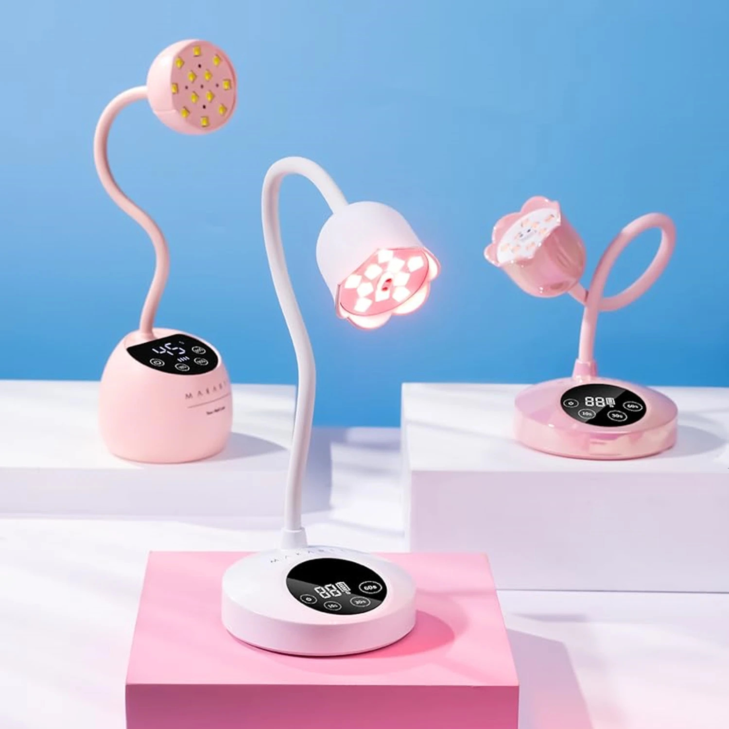 Makartt UV Nail Lamp Portable Rechargeable LED Light with Sensor for Nail ExtensionGel Polsih Rhinestone Glue Gel Flash Cure 251014