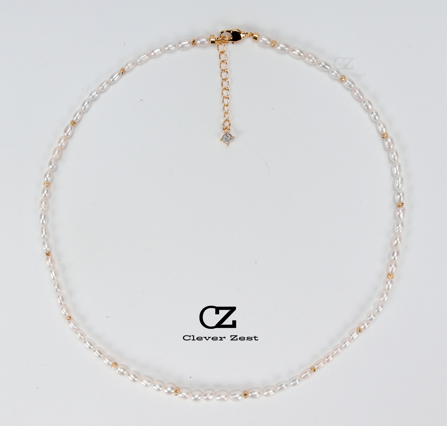 Natural White Baroque Pearl Necklace 14K Gold-Filled Fashion Versatile and Trendy Anniversary Gift