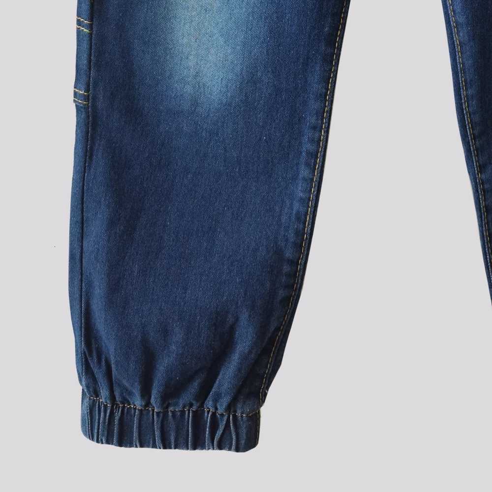 IENENS Fashion Teen Causal Jeans Kids Boy Straight Denim Trousers Child Elastic Waist Pants 411 Years Old ClothesT251017