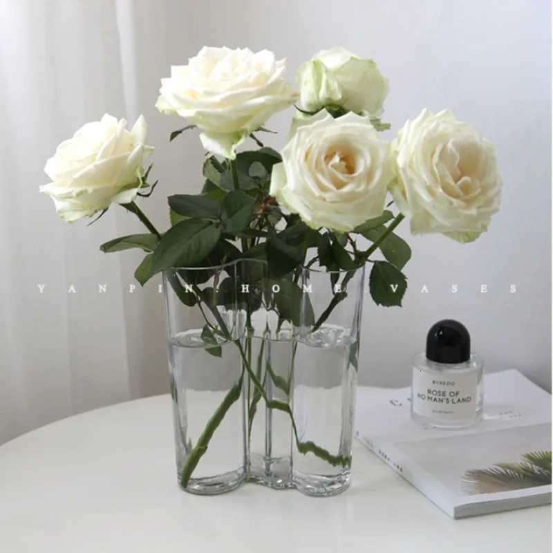 Creative Irregular Transparent Lake Glass Vase Ins Vase Decoration Home C251017