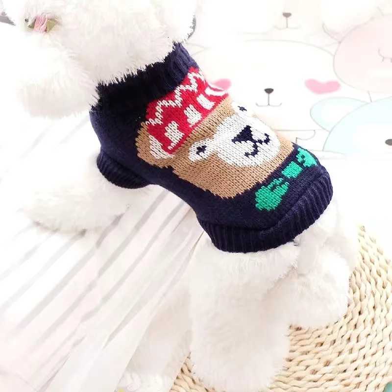 Christmas Elk Puppy Dog Clothes Pullover Winter Warm Pet Sweater for Small Dogs Dachshund Chihuahua Costume mascotas ClothingW251017