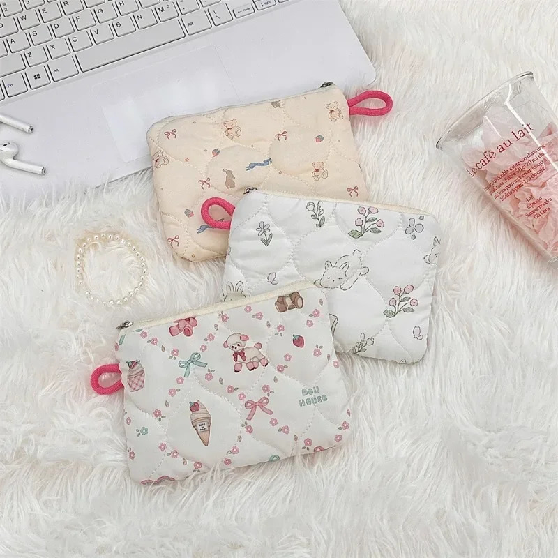 Women Mini Makeup Handbags Wallet Pouch Bag Cute Cartoon Small Travel Cosmetic Lipstick Earphone Card Portable Storage Bag Purse251011