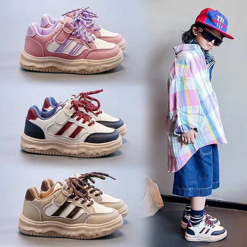 Childrens Casual Sneakers 318 Years Old Khaki Boys Girls Single Shoes Four Seasons Blue Soft Nonslip Kids De Training ShoesT251017