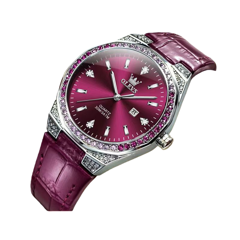 Designer watch ladies watch luminous waterproof leather belt diamond trend fashion temperament quartz