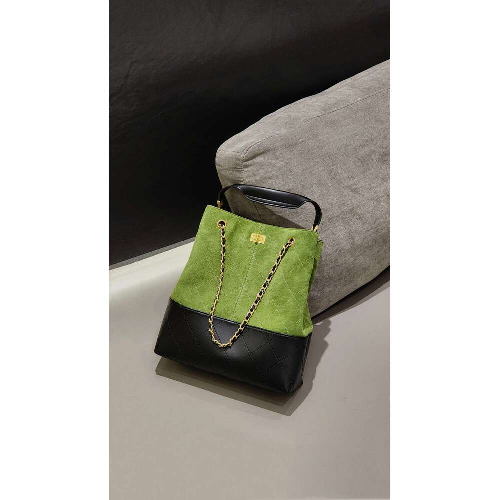 Xiaoxiang Feng Style Bucket High-Quality Texture Diamond Chain Underarm Large Capacity Single Shoulder Crossbody Bag For Women