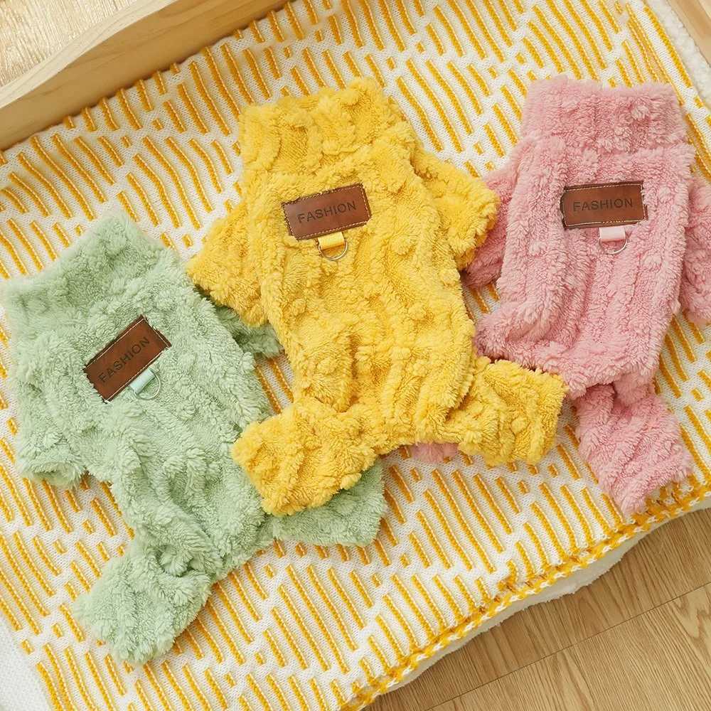 Winter Dog Sweater Warm Plush Dog Clothes for Small Medium Dogs Cats Soft Puppy Coat Jacket Chihuahua Teddy Costums Dog SuppliesW251017