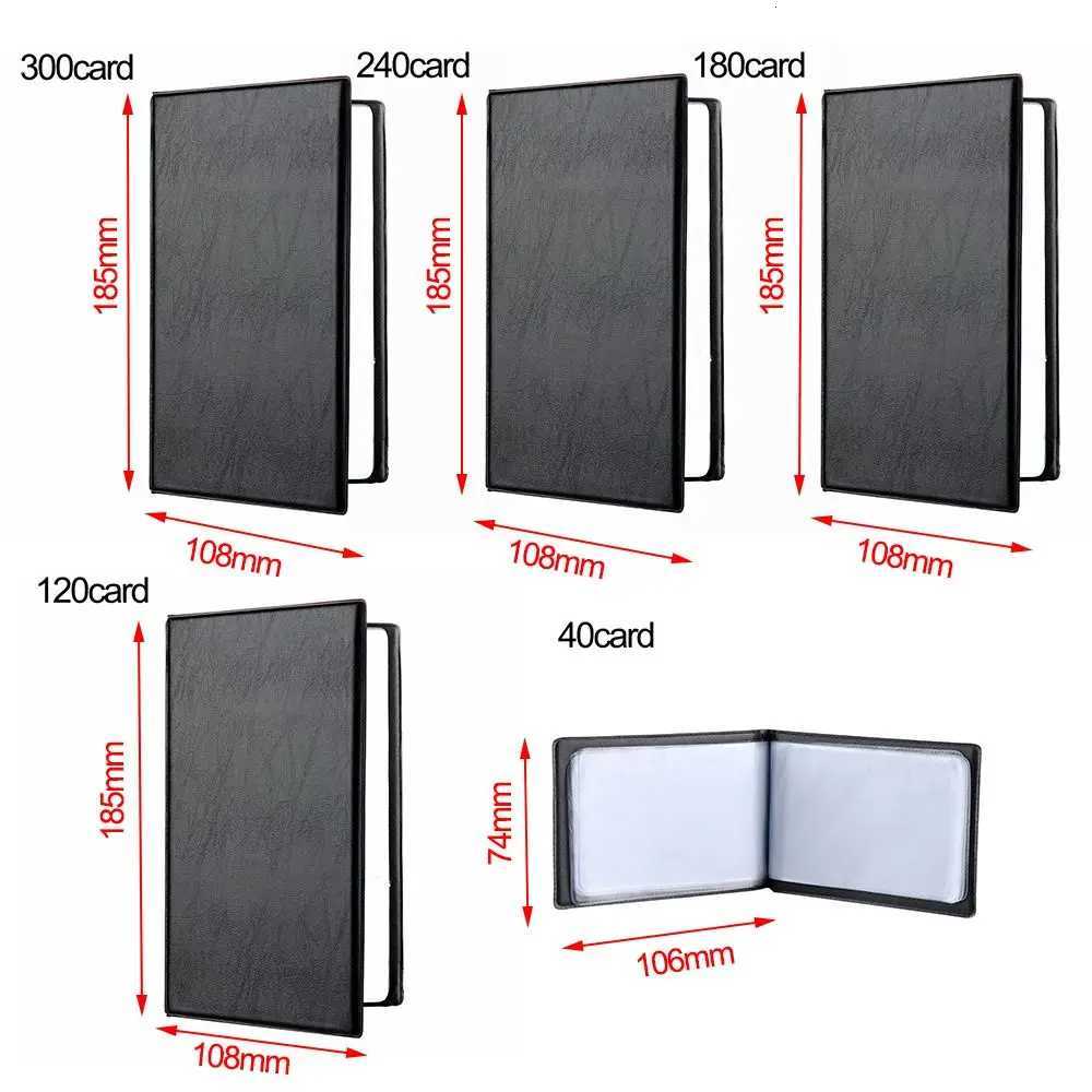 Leather Cards Collection Album Card Holder Books 40120180240300 Cards Credit Card ID Card Container WalletW251017