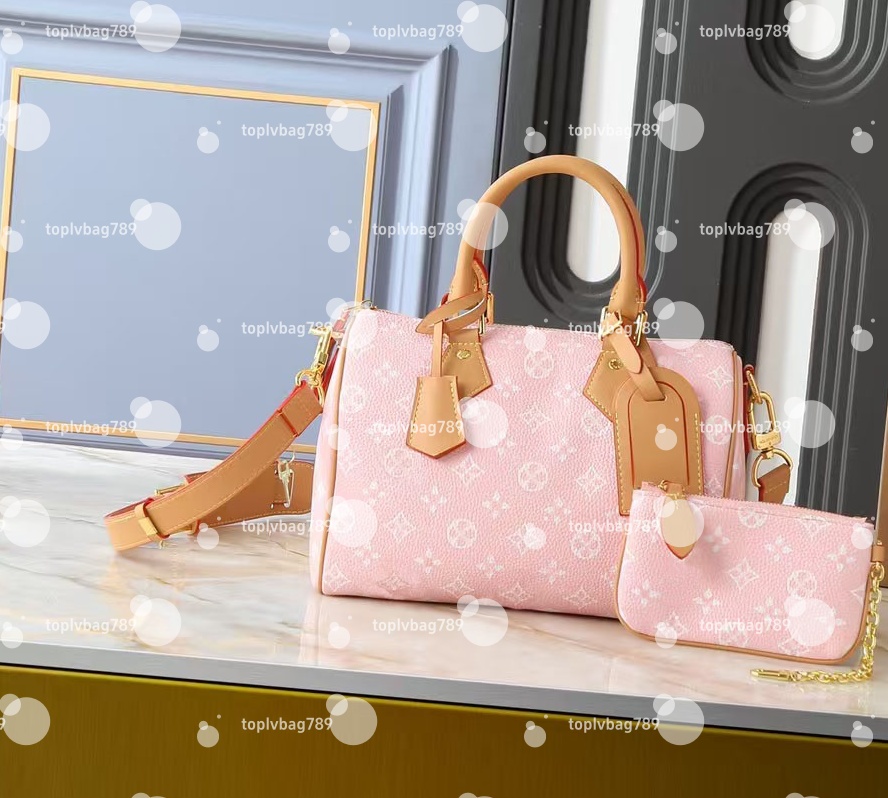 Multicolor Designer Bag Speedytote 25 30 Bag Womens Crossbody Shoulder Bag Mirror Quality Luxury Pillow Bag Leather Handbag Chain Bag Travel Must Have Totes Purse