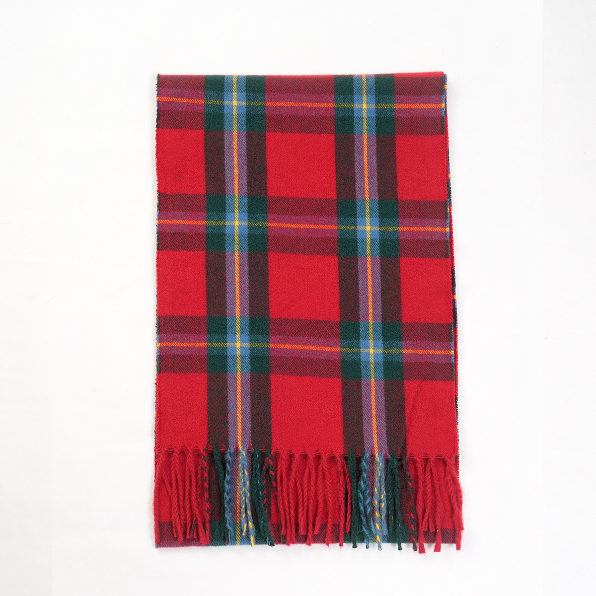 New Christmas Couple British Scarf Scottish Plaid Imitation Cashmere Warm Neck Warmer