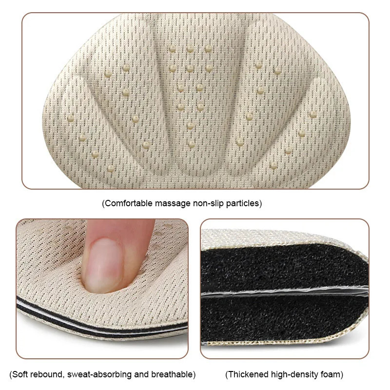 Heel Stickers Sneakers Heel Protection Pads Pain Relief Shoe Size Reducer Half Cushion Heel Inserts TShaped Shoe Foot Care Pad 251011