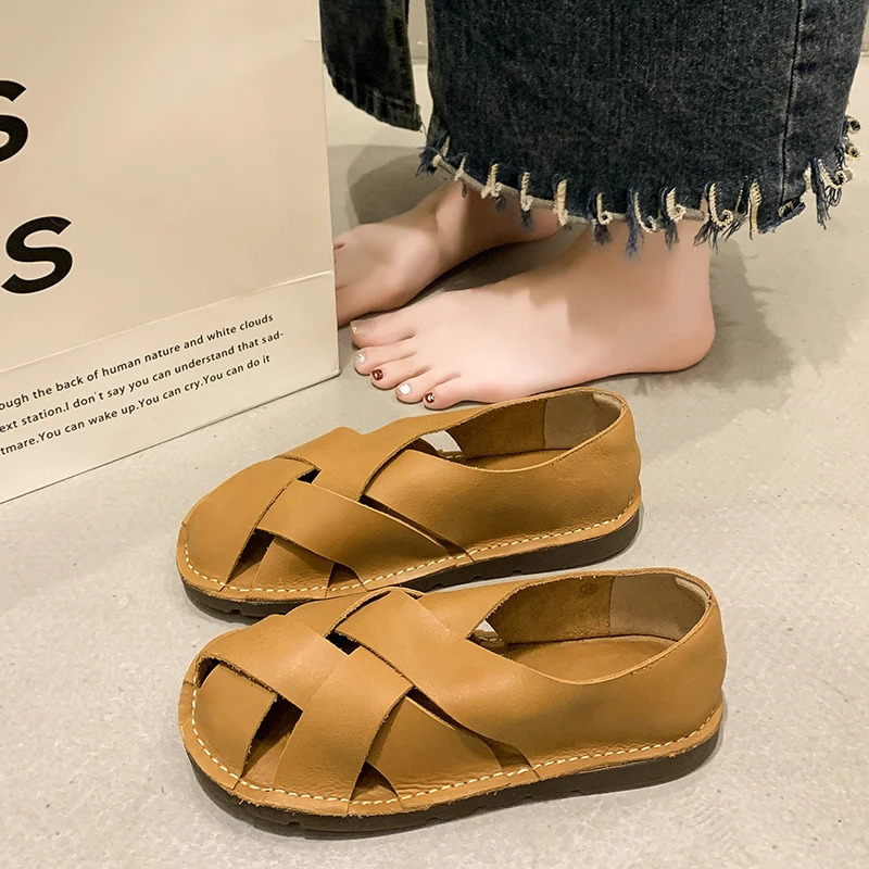 Women Shoes Sandals Flat Low Heel Sneakers Casual Gladiator Barefoot Loafers Slipon Summer Spring Comfortable on Promotion 251013