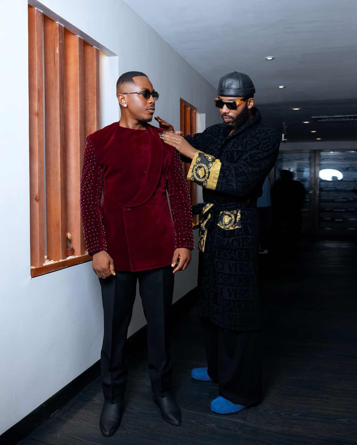 Modern Wedding Tuxedos Beaded 2 Piece Set Jacket Pants Men Suit Design Single Breasted Evening Prom Groom Blazers Customized