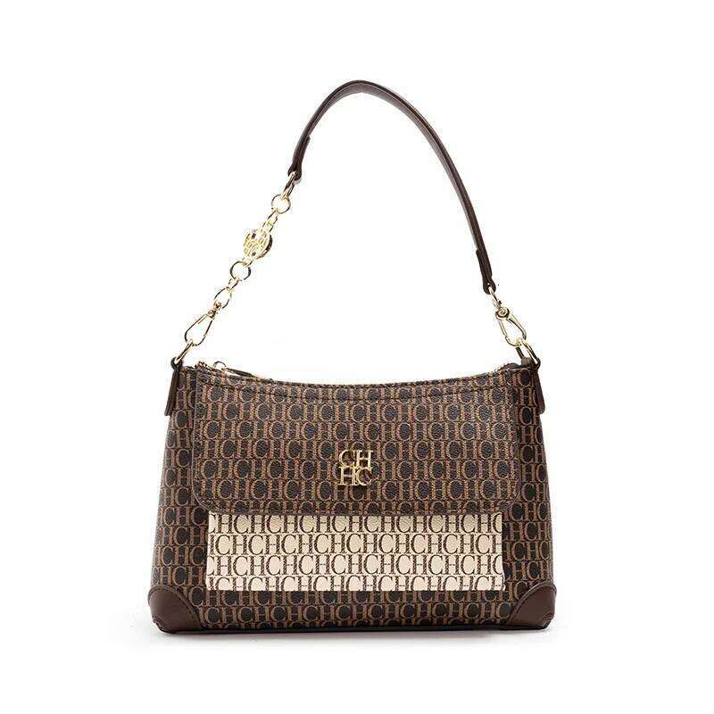 Brand Crossbody Design Sense Fashion Hundred Brown Handbag Multi Simple Women's Bag Elegant Shopping Casual