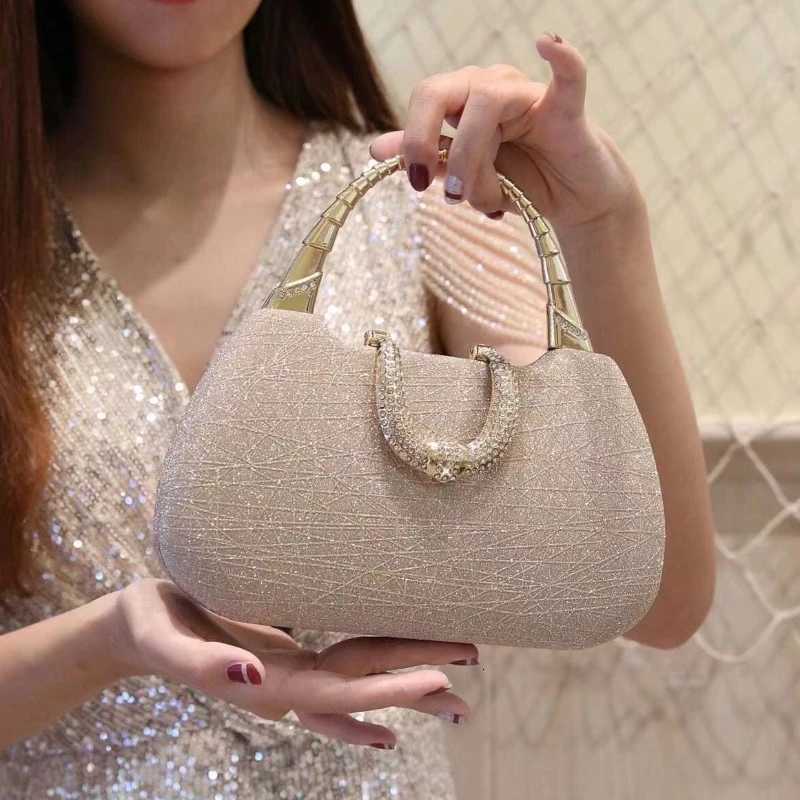 Pearl Rhinestone Evening Bag Luxury Diamond Crossbody Single Shoulder Purse Elegant Bridesmaid Party Handbag Shiny Fashion Tote Z251017
