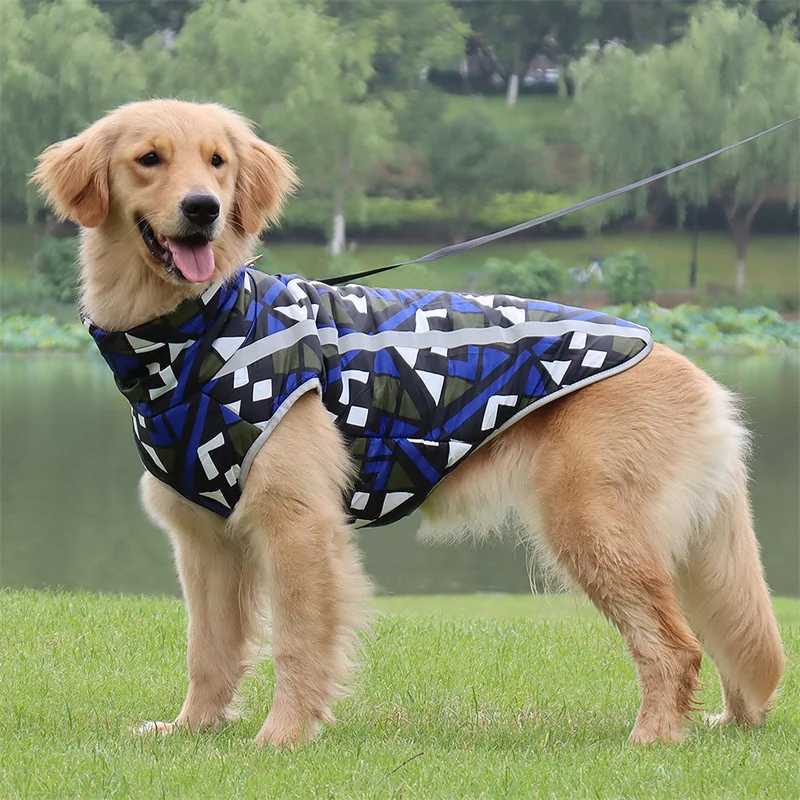 Waterproof Big Dog Coat Jacket for Medium Large Dogs Winter Warm Pet Clothes Golden Retriever Pitbull Clothing ropa para perroW251017