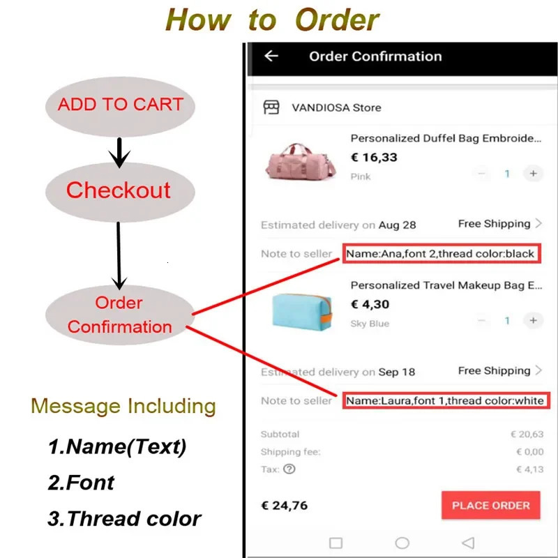 Personalized Embroidery Small Makeup Bag PU Leather Travel Cosmetic Pouch Toiletry Bag for Women Portable WaterResistant251011