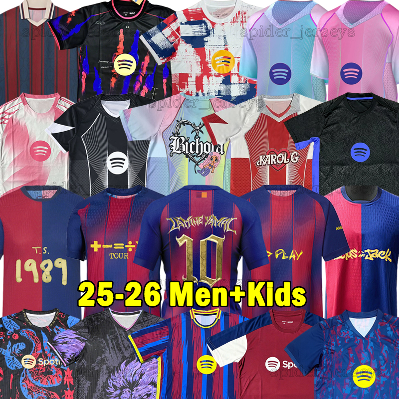 25 26 BarcelonAES New Soccer Jerseys 2025 2026 Barce LEWANDOWSKI LAMINE YAMAL RAPHINHA FERRAN RASHFORD Special Training Version Football Shirts Men kids kits Sets