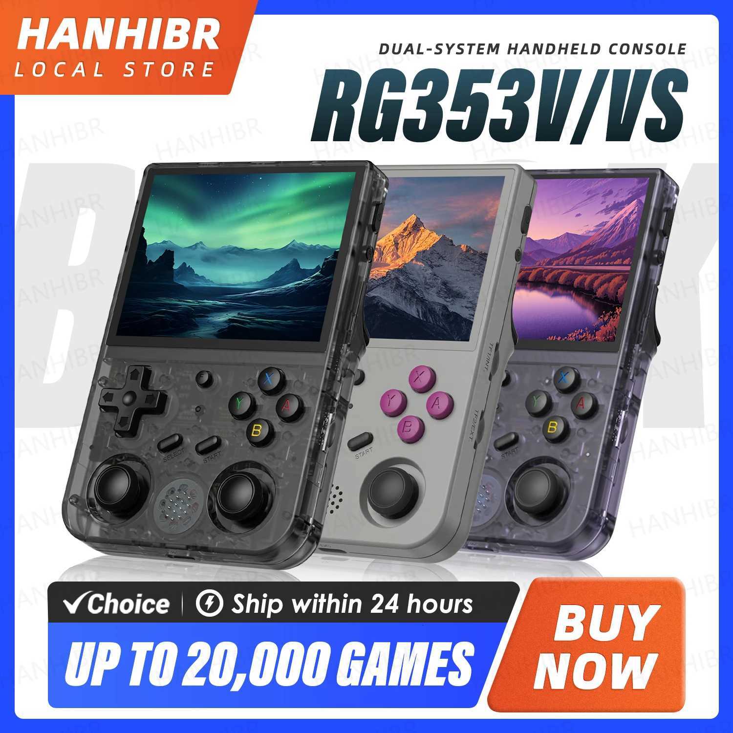 ANBERNIC RG353V RG353VS Handheld Game Console 35 Sn Output Android Linux OS ports Wift Builtin 20000 GamesXJ251016