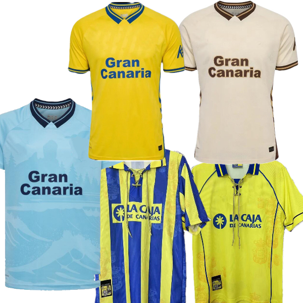 25 26 Las Palmas UD Soccer Jerseys Retro Classic 1997 1998 SANDRO MARC MANUEL FUSTER LOIODICE KIRIAN MIKA MARMOL HERZOG football men kids shirt