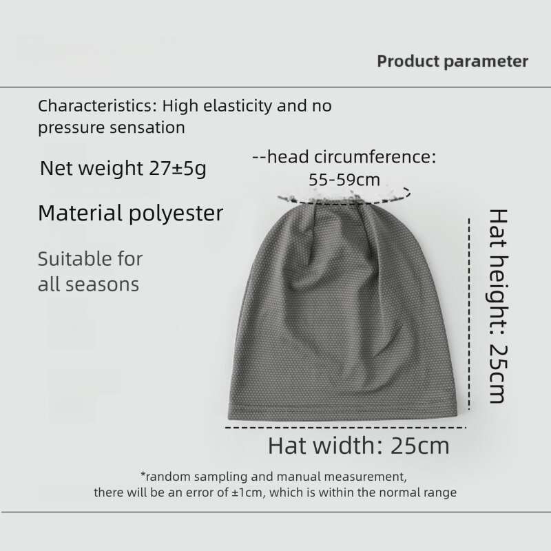 Beanie Designer Autumn Winter Thin Plaid Slouchy Beanie Women Fashion Versatile Sports Headscarf Sweat wicking Solid Color Breathable Cold Hat Men