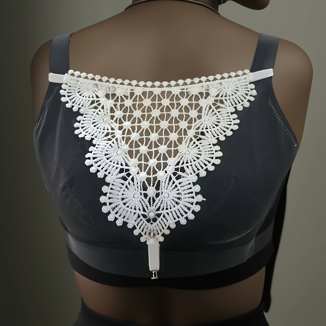 1PC Lace Cleavage Cover Up Women Camisole Elastic Band Easy Clip-On Camisole Bras Insert Wrapped Chest Protection Covering Tube Top