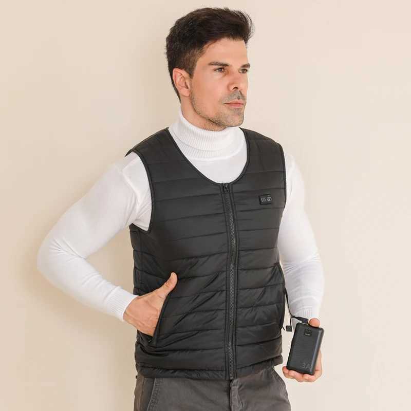 New Winter Unisex VNeck 22 Zone Heat Resistant Warm Vest MiddleAged and Elderly People Wear Both Inside and Outside Waistcoat H251017