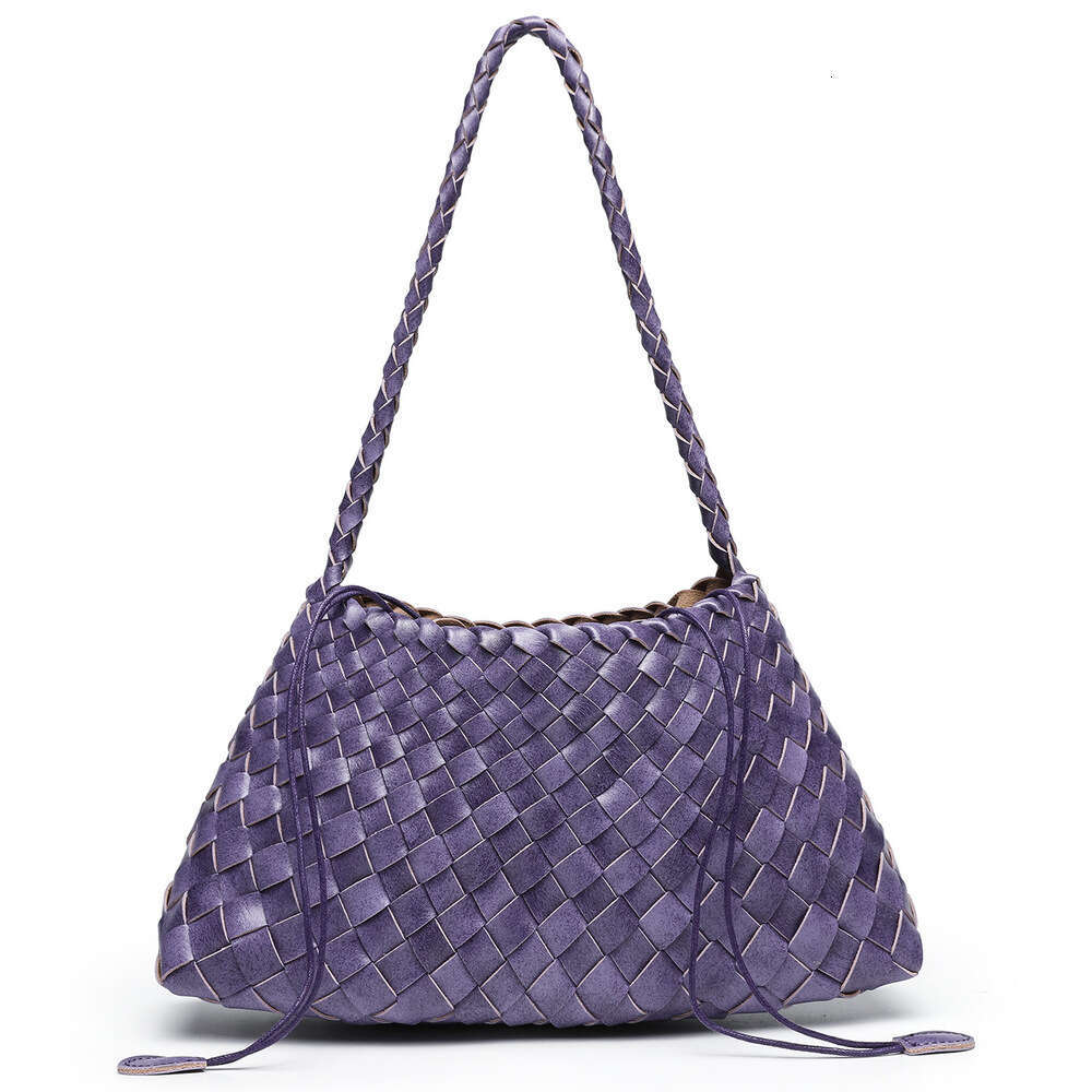 Pure Handwoven Fashion Trend Single Shoulder Underarm Mother-Daughter Tote Bag Commuting Versatile Handbag