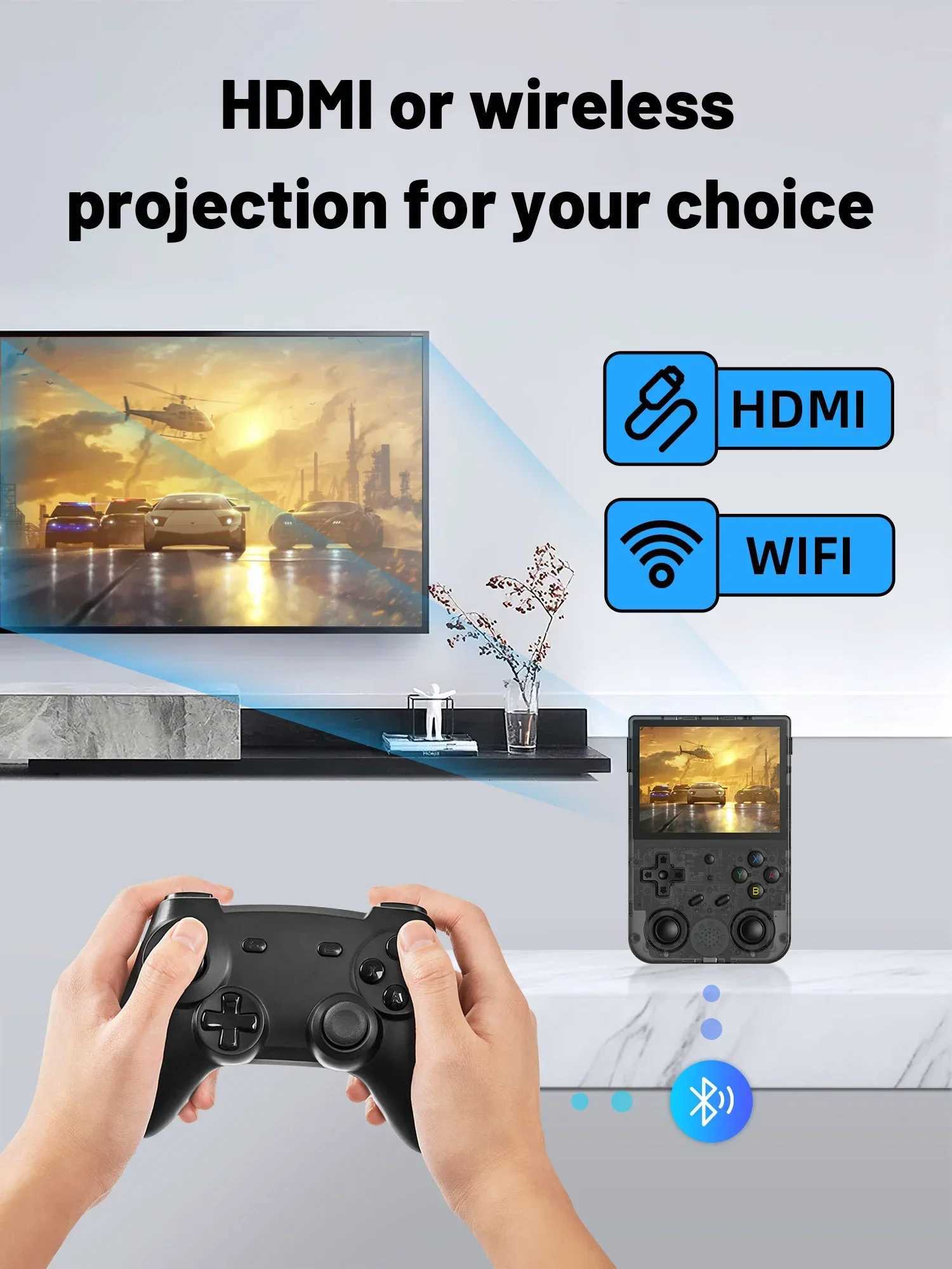 ANBERNIC RG353V RG353VS Handheld Game Console 35 Sn Output Android Linux OS ports Wift Builtin 20000 GamesXJ251016