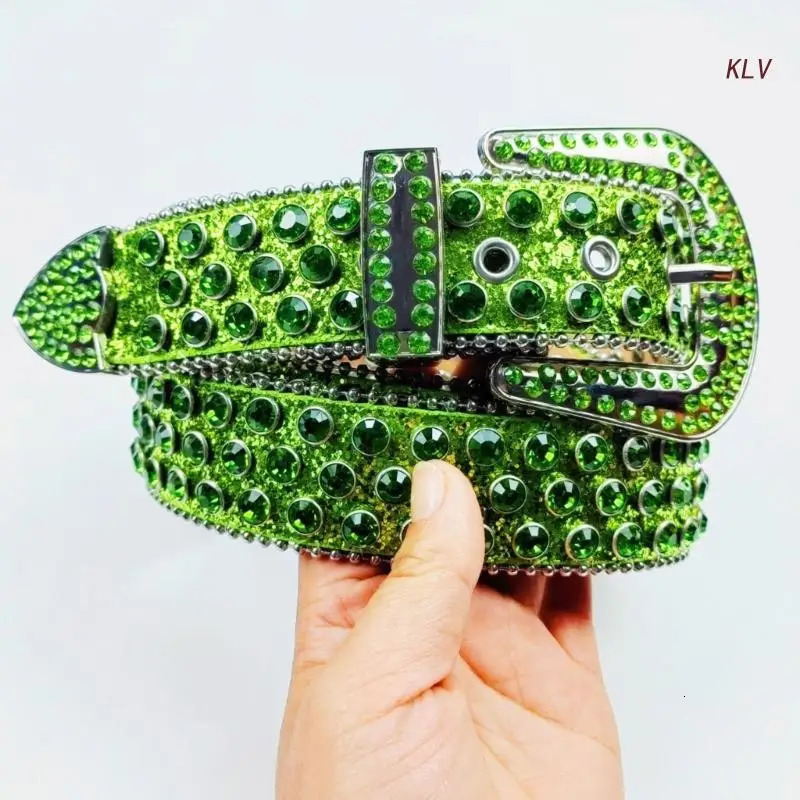 Summer Waist Belt Shinning Belts for Woman Men ious Full Diamond Studded Waist Strap for Jeans Dress 251010