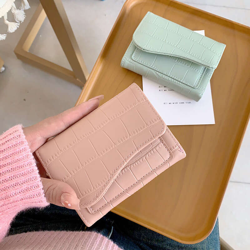 Women's Wallet Short Fashion Multi-color Multi-card Slot Card Holder Zipper Coin Purse Multi-functional