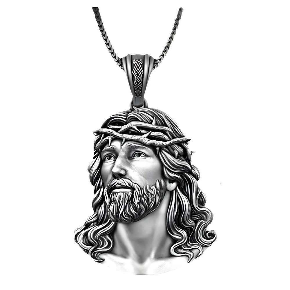 Religious Jesus Hip Hop Jewelry Pendant Fashion Gift Necklace