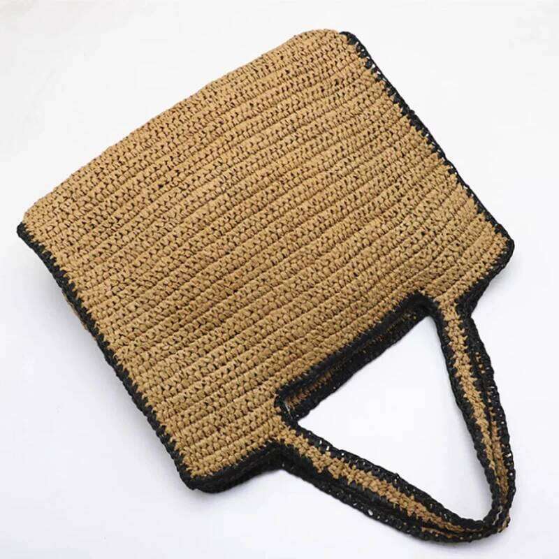 Designer Bags Straw Woven Bags For Women Shoulder Raffia 2025 New Rattan Large Shopping Basket Beach Handbag Tote Bag Hot Selling