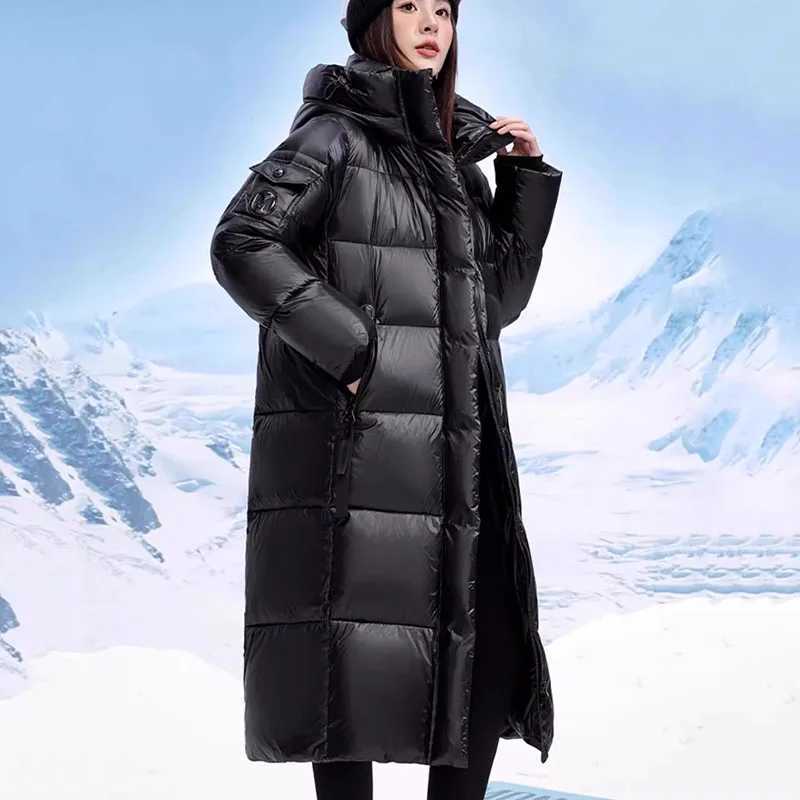 HighQuality Women Overcoat Casual SolidColor Women Down Jacket 2025 Winter New Style White Duck Down Womens Down Jacket H408 W251016