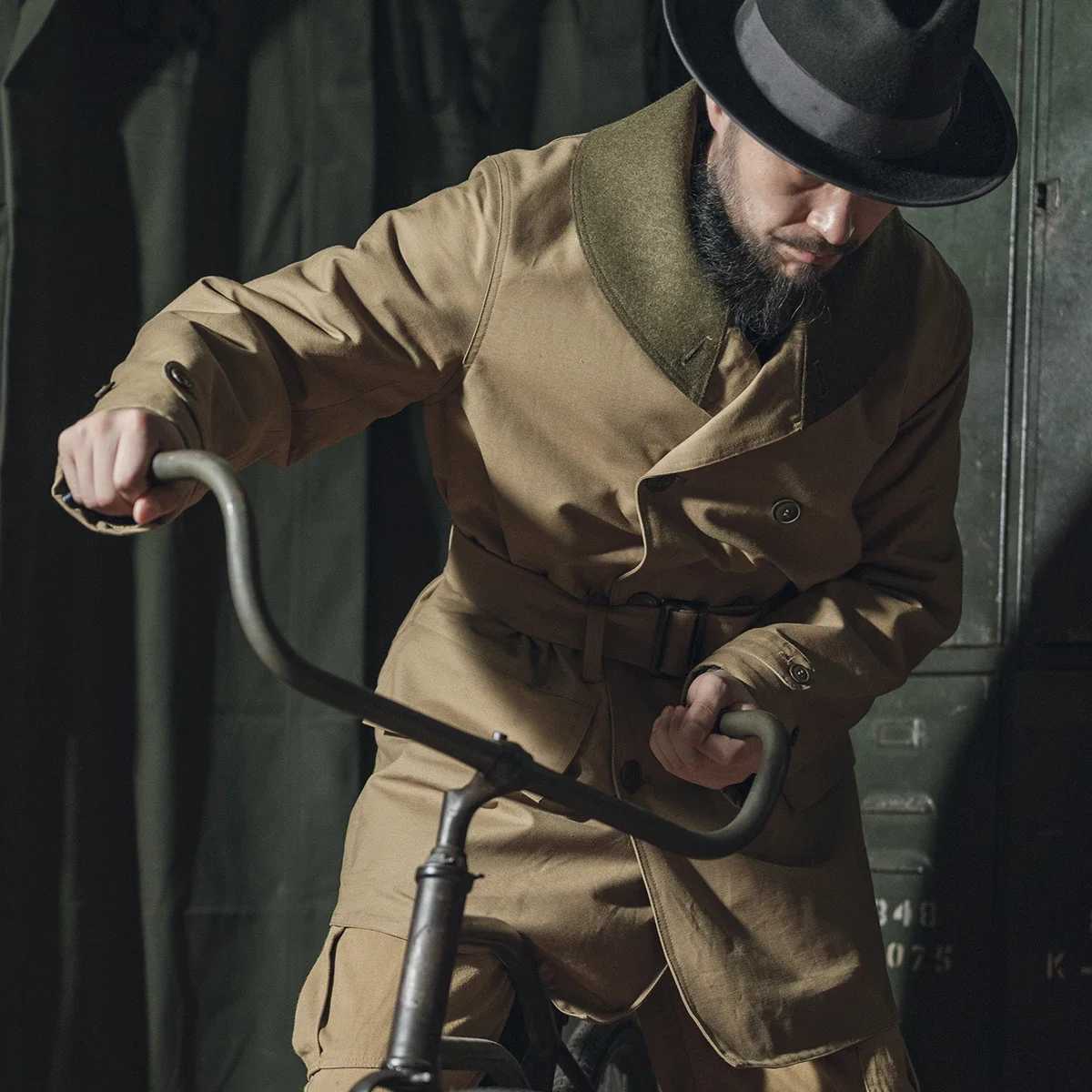 Bronson M1938 Mackinaw Coat Army Parka Winter Men Shawl Collar Long Jacket J251017