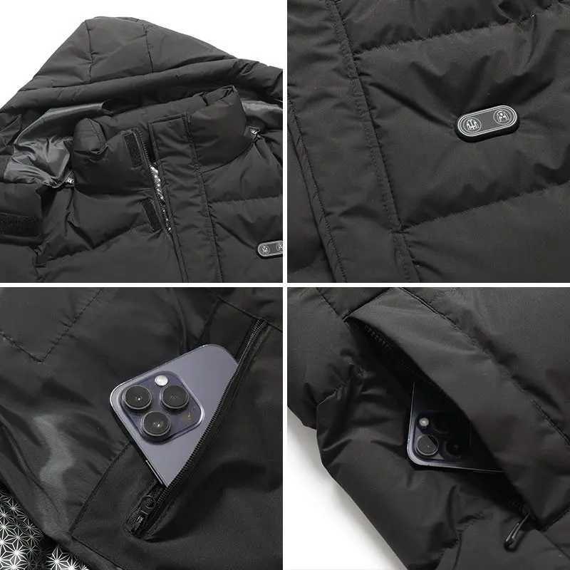 8 Zone Heating Jacket Winter Trekking Camping Ski Jacket Outdoor Heated Sports Clothing Power Bank Not Included H251017